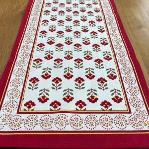 block print table runner