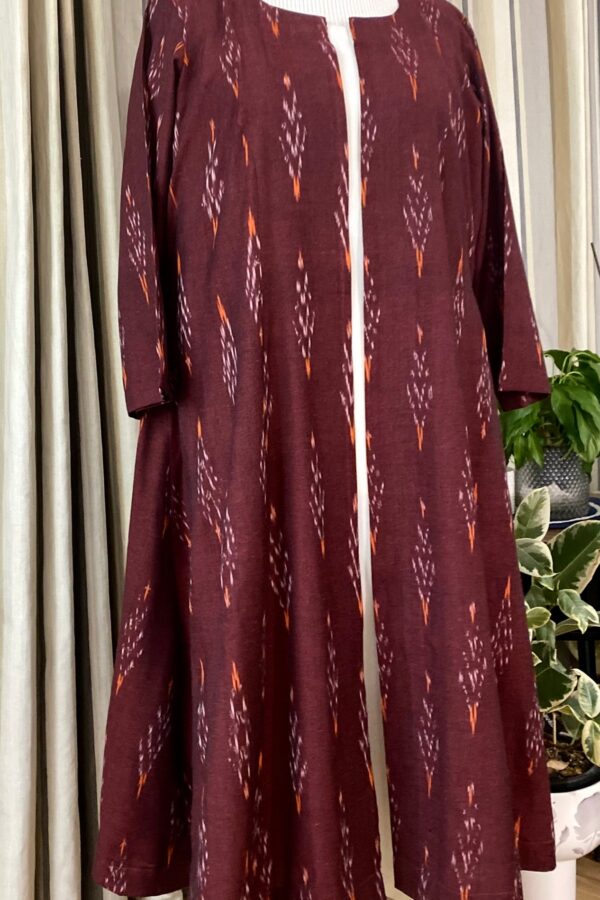 Made To Order Dress and Jacket set- Hand Woven Ikat Pure Cotton Jacket