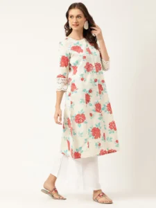 FLORAL A-LINE KURTA 3