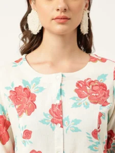 FLORAL A- LINE KURTA 5