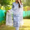 Straight Kurta Set-Hand Block Print Pure Cotton Ethnic Women's Suit